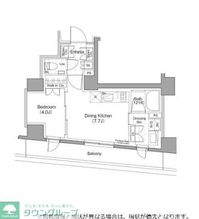 ザ・パークハビオ新宿の物件間取画像